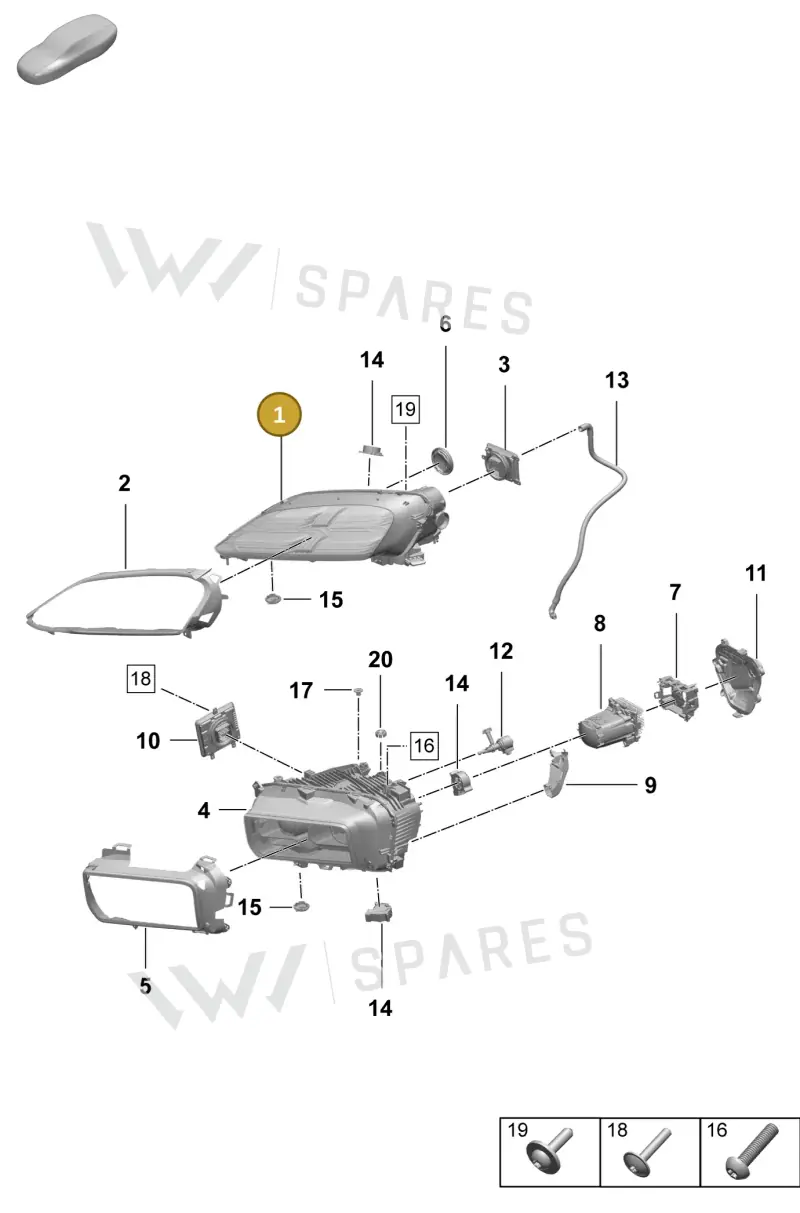 95C941030 — Porsche Macan (2024-2024) diagram p61908100, position 1