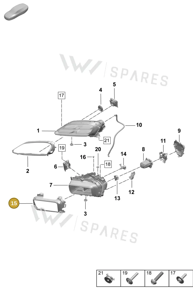 95C941119 — Porsche Macan (2024-2024) diagram p61908000, position 15