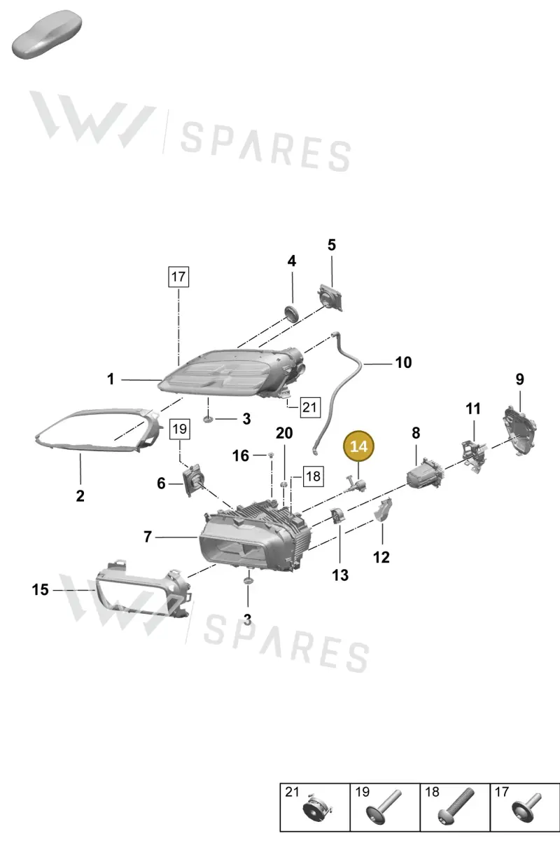 95C941301 — Porsche Macan (2024-2024) diagram p61908000, position 14