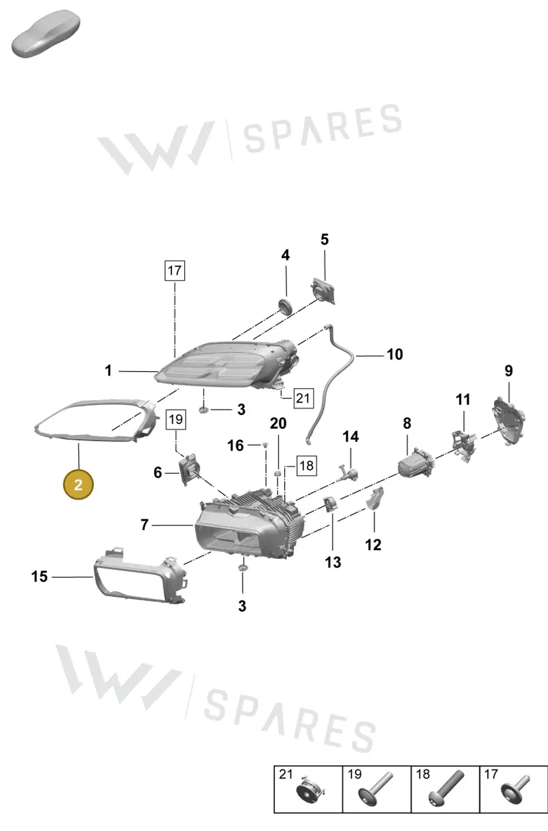 95C941323 — Porsche Macan (2024-2024) diagram p61908000, position 2
