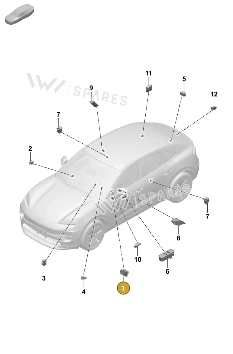 95C941527C6N3 — Porsche Macan (2024-2024) diagram p61905500, position 1