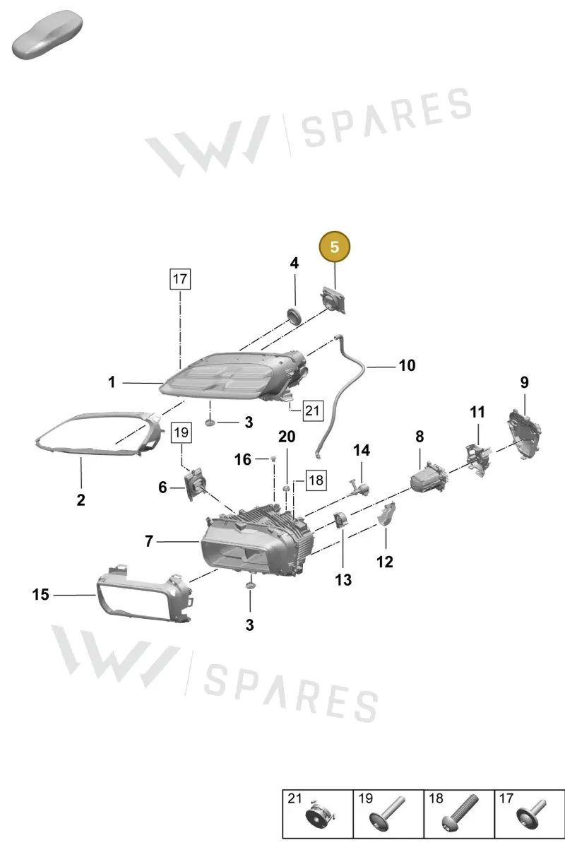 95C941571BE — Porsche Macan (2024-2024) diagram p61908000, position 5