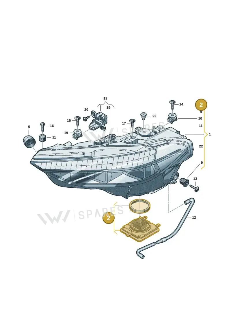95C941572AB — Audi A5 Limousine (2024-2025) diagram 8wk941050, position 2