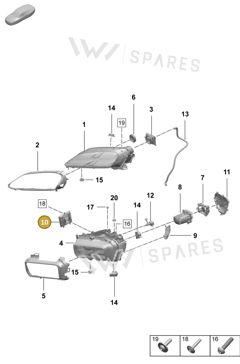 95C941591AE — Porsche Macan (2024-2024) diagram p61908100, position 10