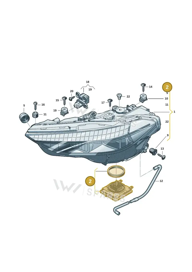 95C941591T — Audi A5 Limousine (2024-2025) diagram 8wk941050, position 2