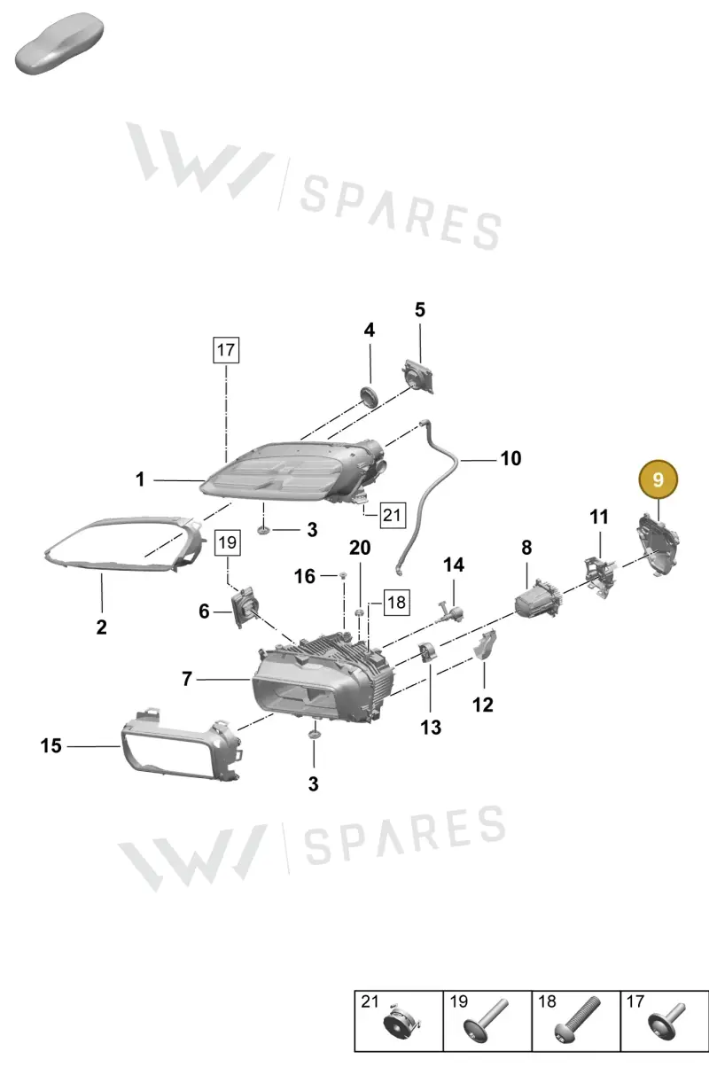 95C941618 — Porsche Macan (2024-2024) diagram p61908000, position 9