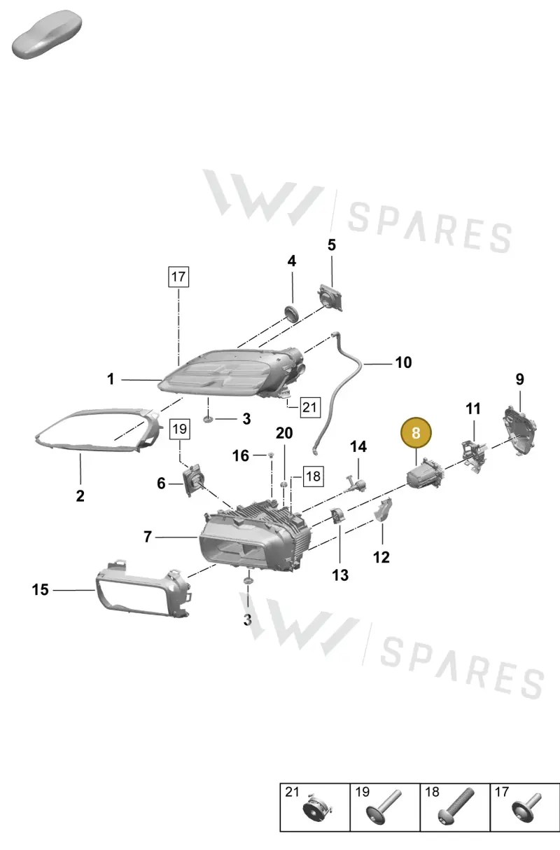 95C941661 — Porsche Macan (2024-2024) diagram p61908000, position 8
