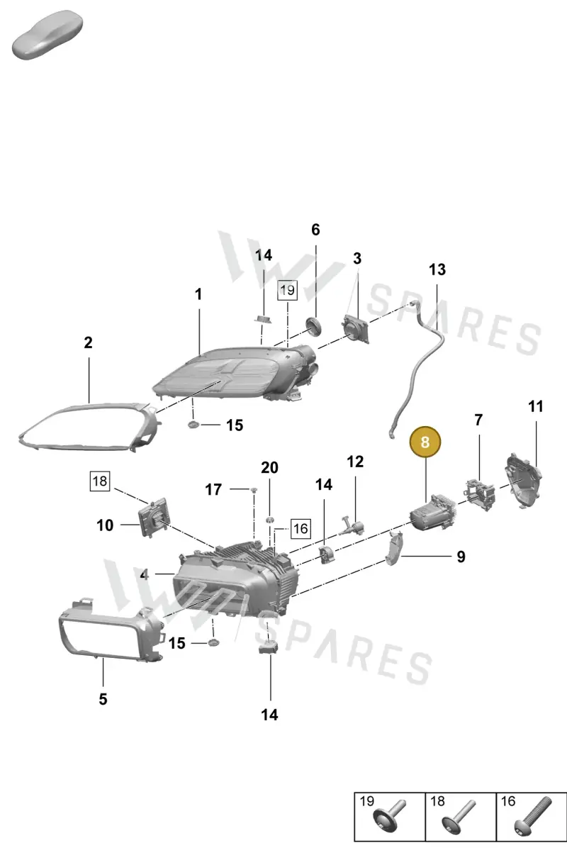 95C941665 — Porsche Macan (2024-2024) diagram p61908100, position 8