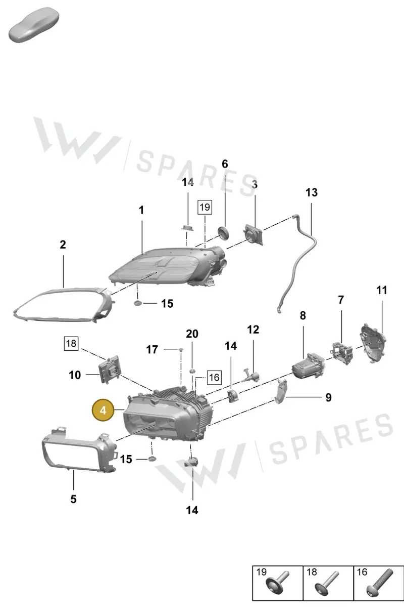 95C941682B — Porsche Macan (2024-2024) diagram p61908100, position 4