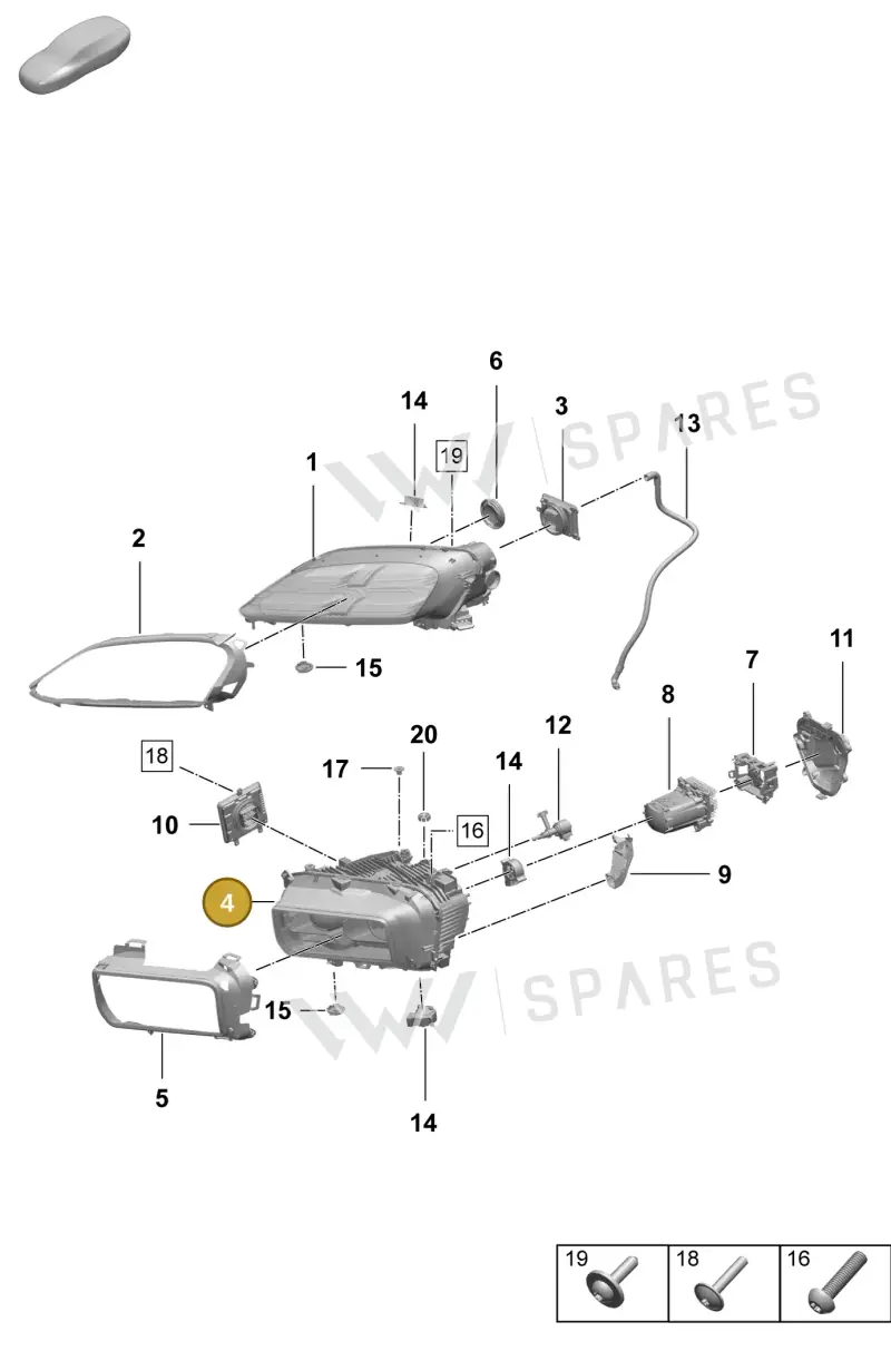 95C941753 — Porsche Macan (2024-2024) diagram p61908100, position 4