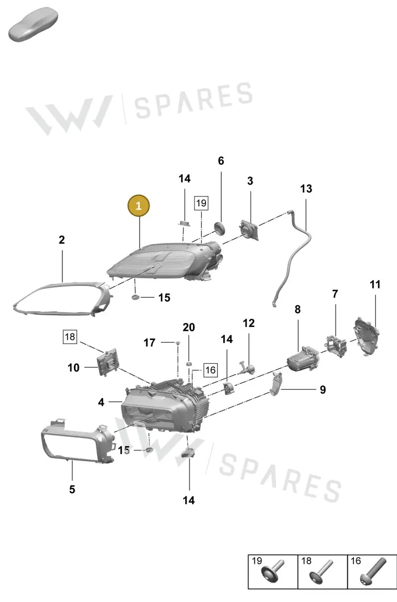 95C941773 — Porsche Macan (2024-2024) diagram p61908100, position 1