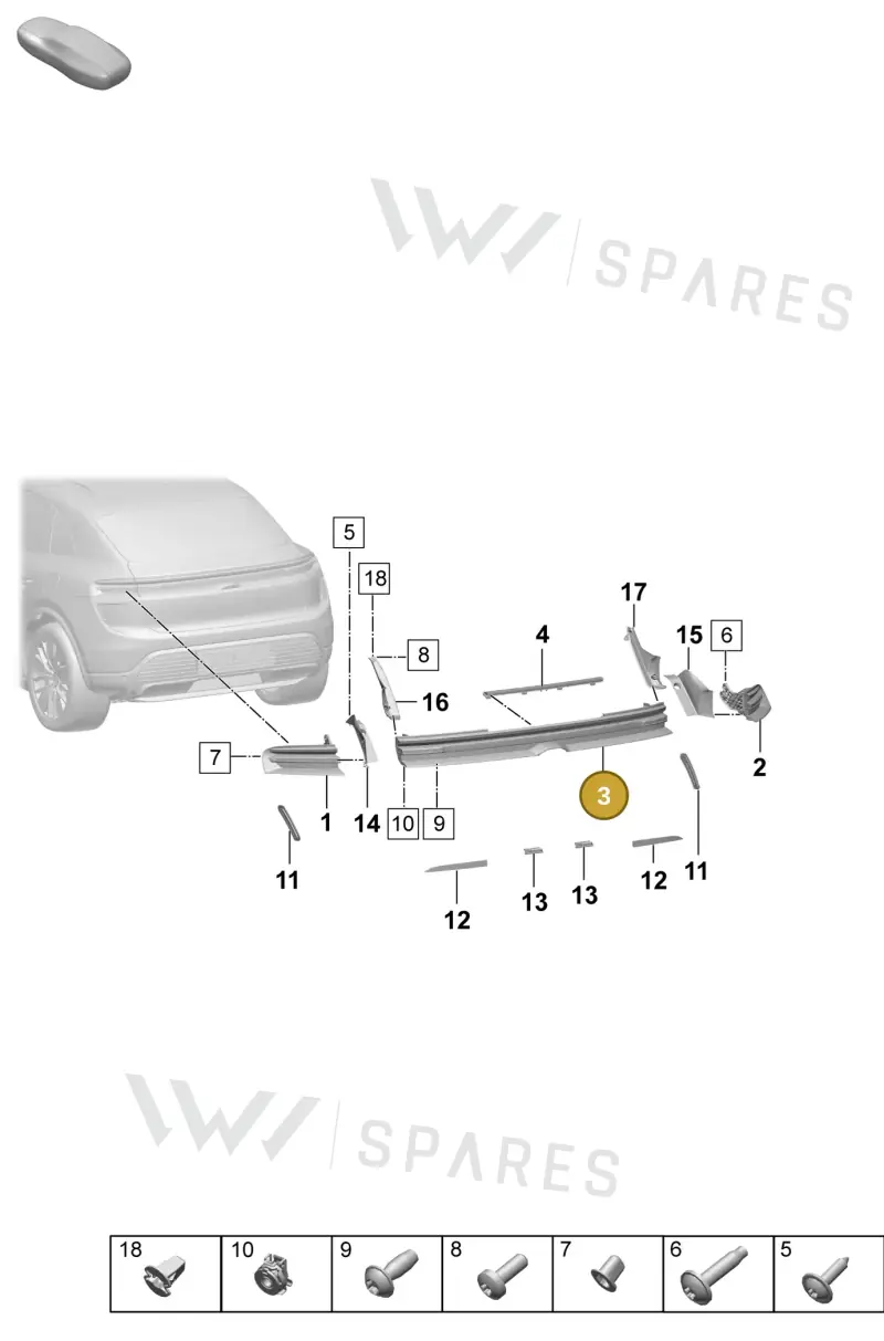 95C945070BG — Porsche Macan (2024-2024) diagram p61908400, position 3