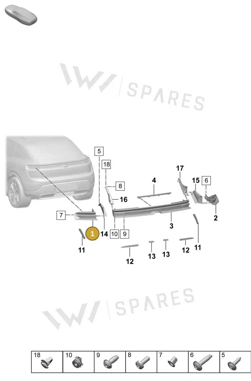 95C945095AE — Porsche Macan (2024-2024) diagram p61908400, position 1