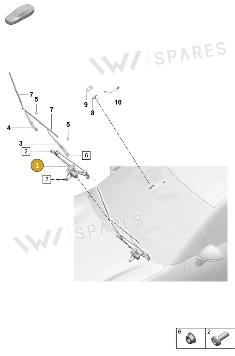 95C955023AD — Porsche Macan (2024-2024) diagram p61906000, position 1