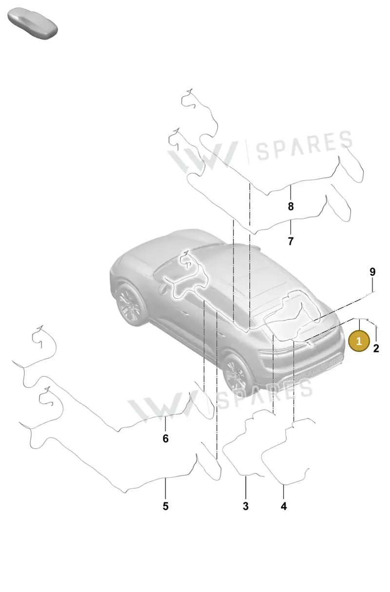 95C955320A — Porsche Macan (2024-2024) diagram p61906400, position 1