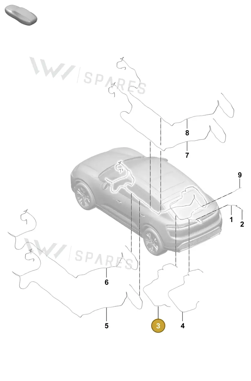95C955567A — Porsche Macan (2024-2024) diagram p61906400, position 3