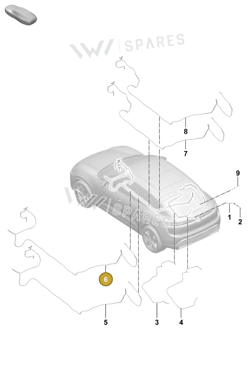 95C955744E — Porsche Macan (2024-2024) diagram p61906400, position 6