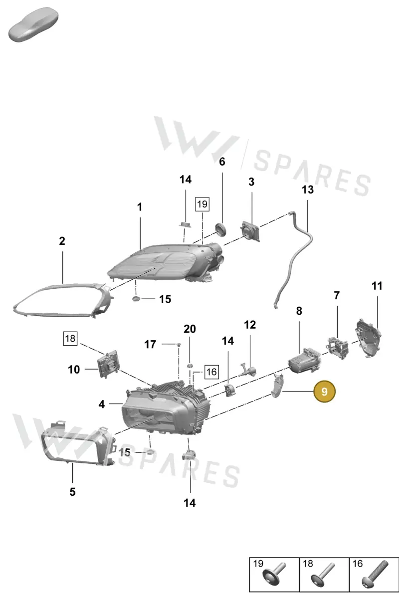 95C959237 — Porsche Macan (2024-2024) diagram p61908100, position 9