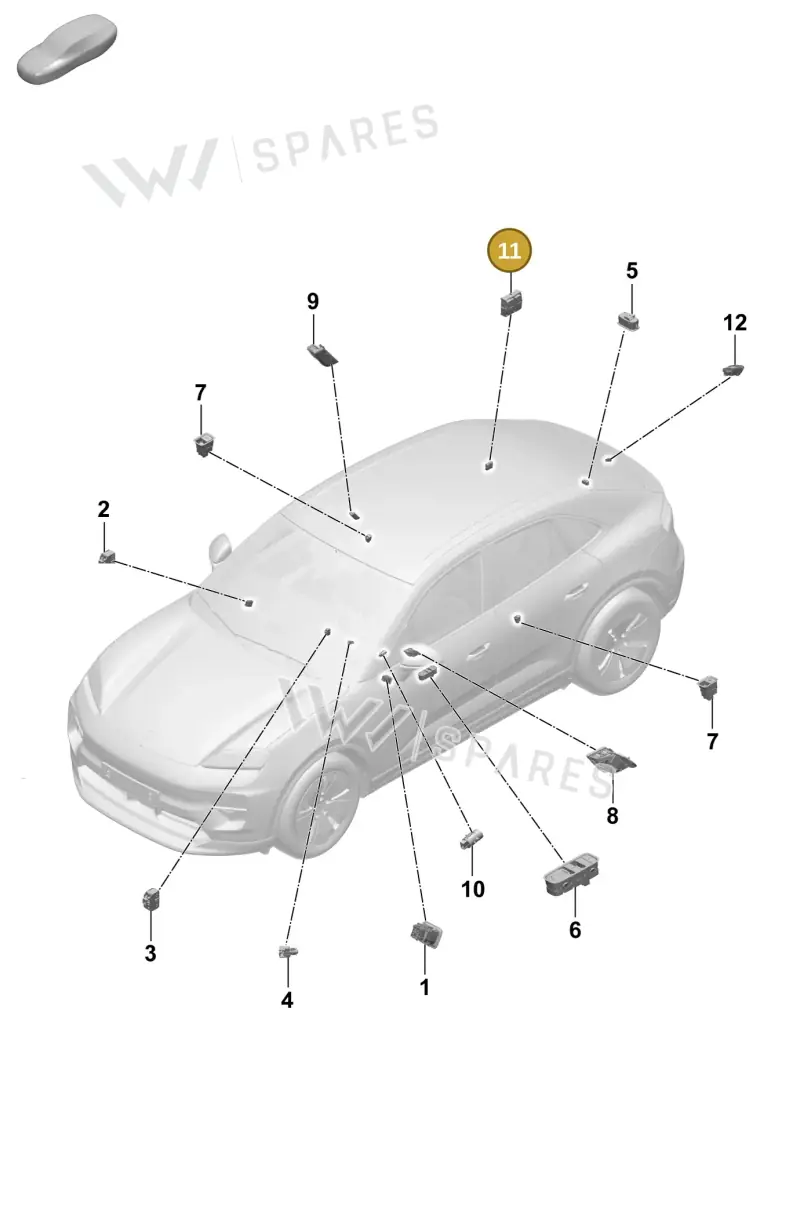 95C959511D6N3 — Porsche Macan (2024-2024) diagram p61905500, position 11