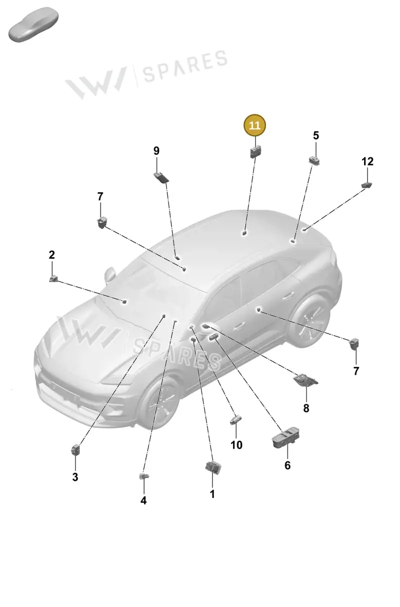 95C959511E6N3 — Porsche Macan (2024-2024) diagram p61905500, position 11