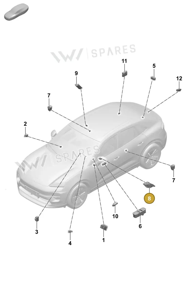 95C962128R6N3 — Porsche Macan (2024-2024) diagram p61905500, position 8