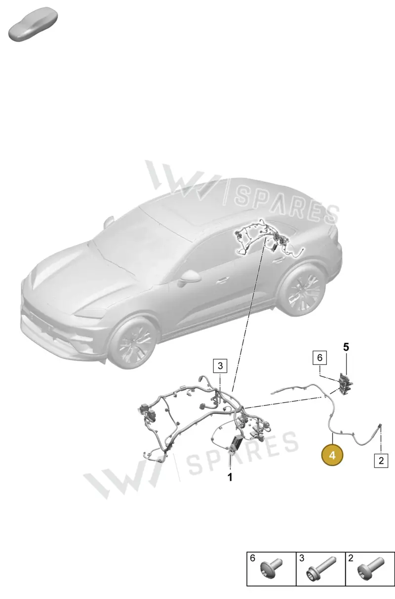 95C971243 — Porsche Macan (2024-2024) diagram p61903200, position 4