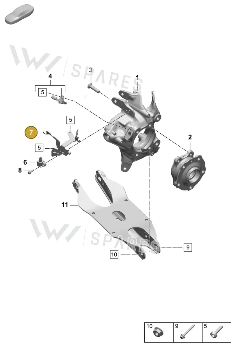 95C971336B — Porsche Macan (2024-2024) diagram p61501020, position 7
