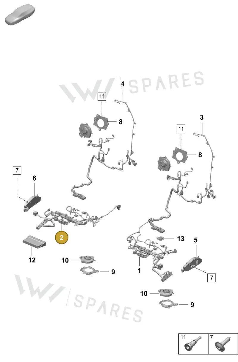 95C971364DN — Porsche Macan (2024-2024) diagram p61817510, position 2
