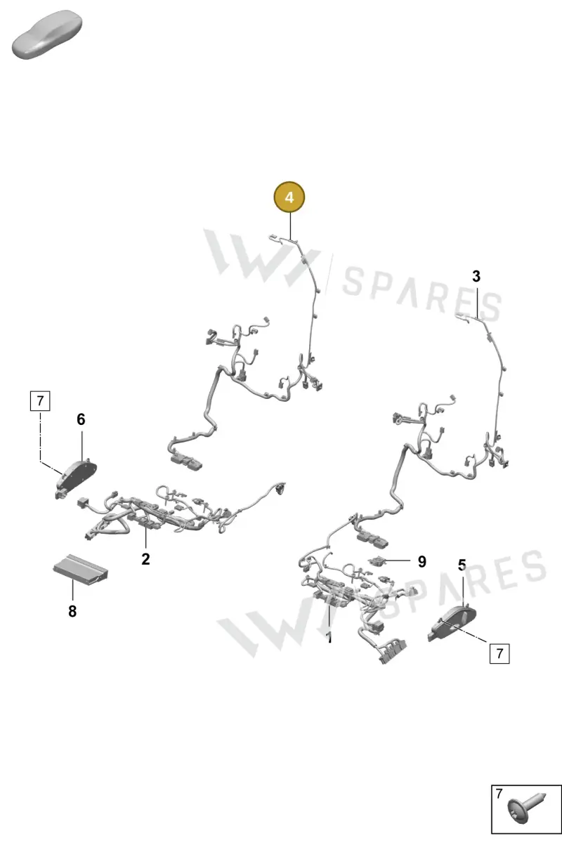 95C971384C — Porsche Macan (2024-2024) diagram p61817500, position 4