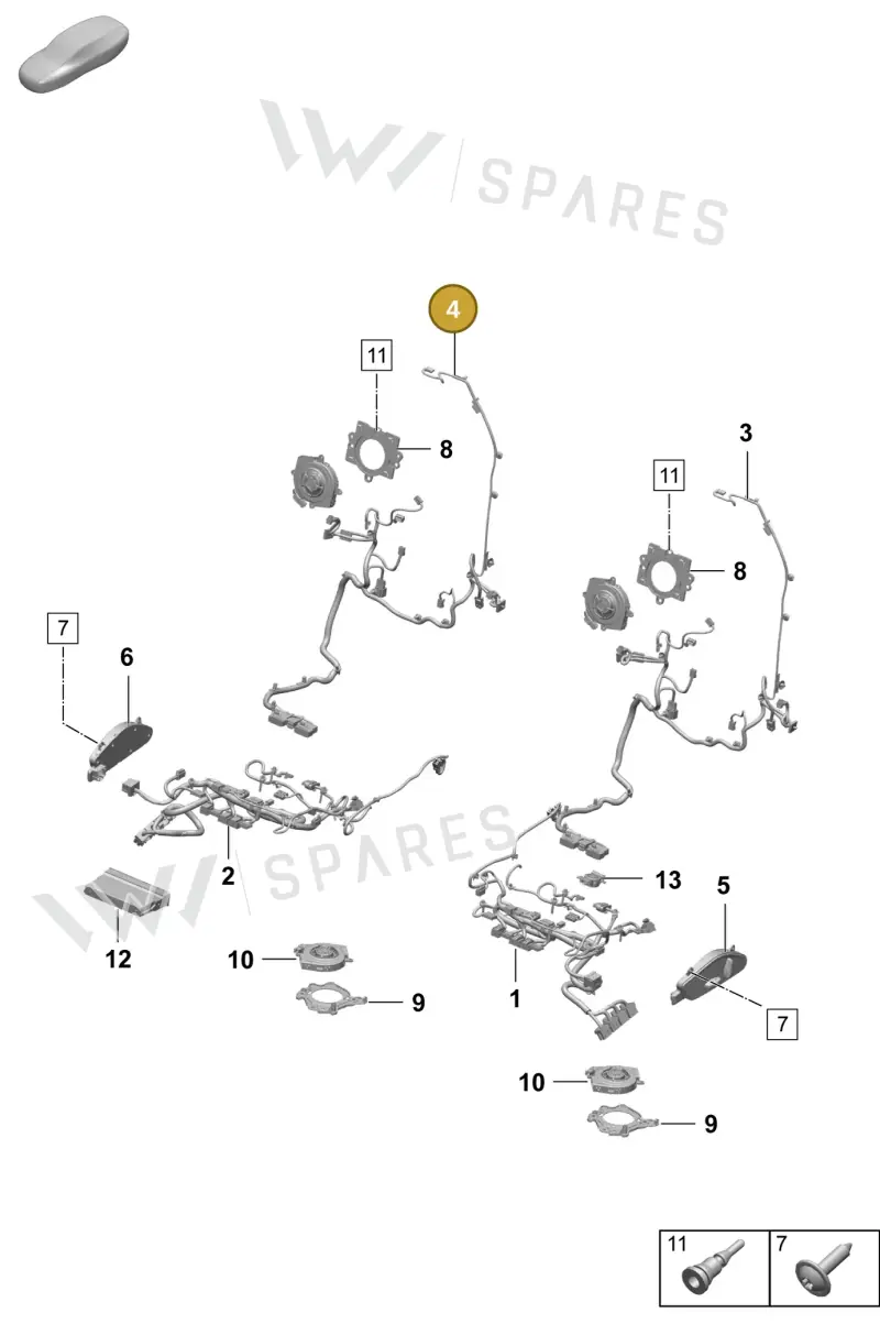 95C971384N — Porsche Macan (2024-2024) diagram p61817510, position 4