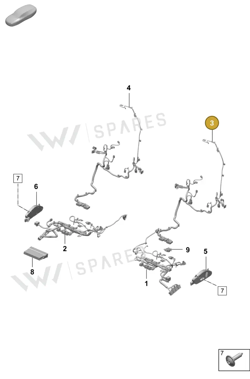 95C971385A — Porsche Macan (2024-2024) diagram p61817500, position 3