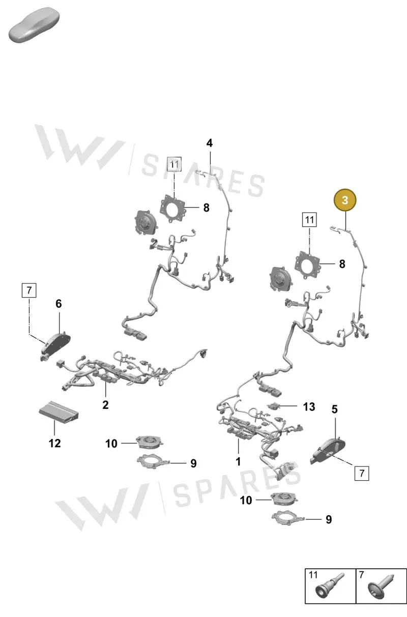 95C971385L — Porsche Macan (2024-2024) diagram p61817510, position 3