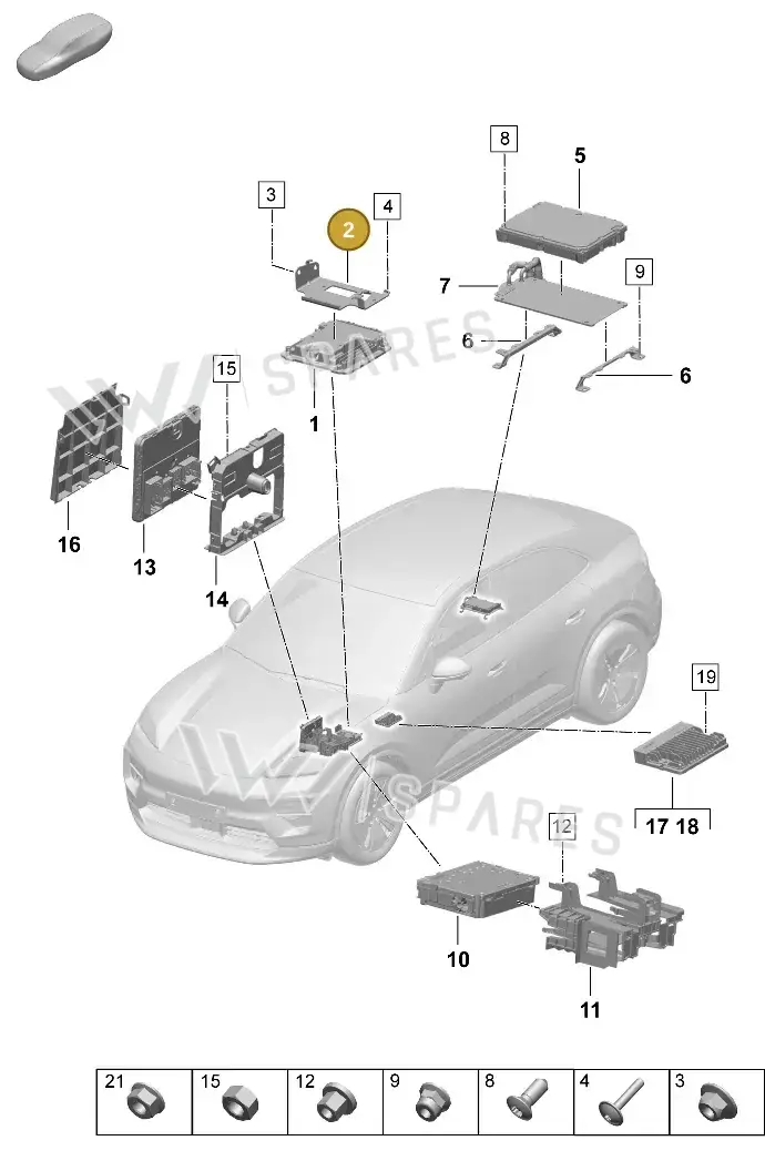 95C971458 — Porsche Macan (2024-2024) diagram p61901010, position 2