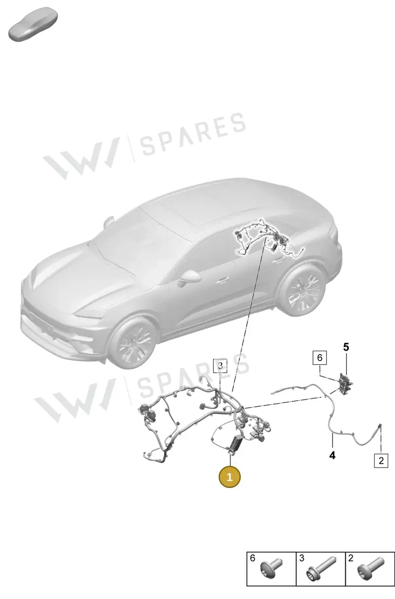 95C971595G — Porsche Macan (2024-2024) diagram p61903200, position 1