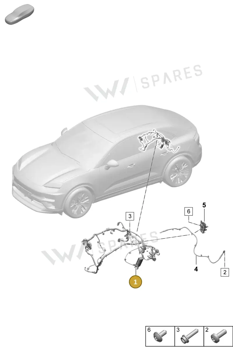 95C971595H — Porsche Macan (2024-2024) diagram p61903200, position 1