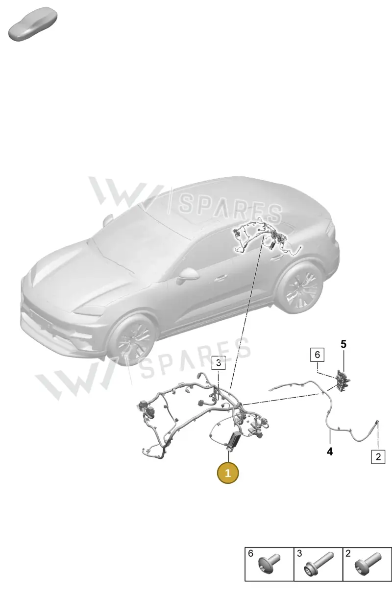 95C971595J — Porsche Macan (2024-2024) diagram p61903200, position 1