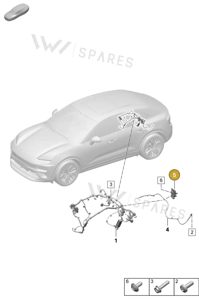 95C971846 — Porsche Macan (2024-2024) diagram p61903200, position 5