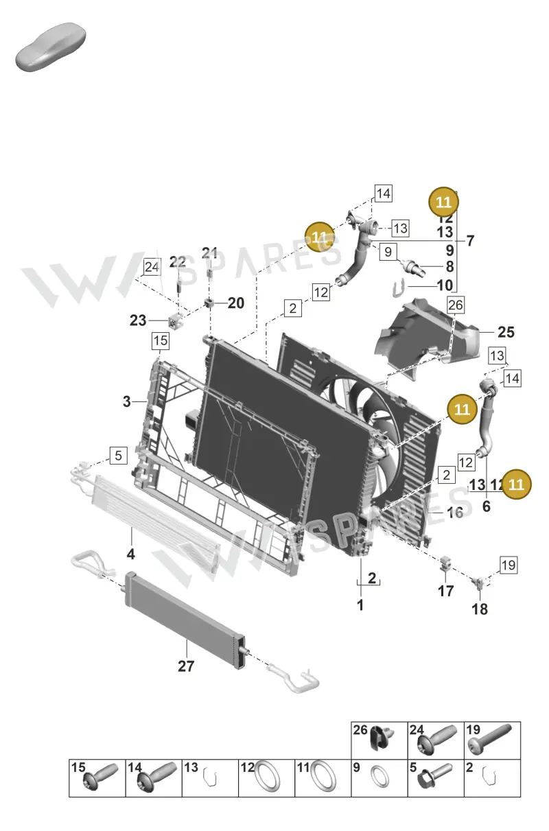 97010680100 — Porsche Panamera (2023-2025) diagram p58105200, position 11