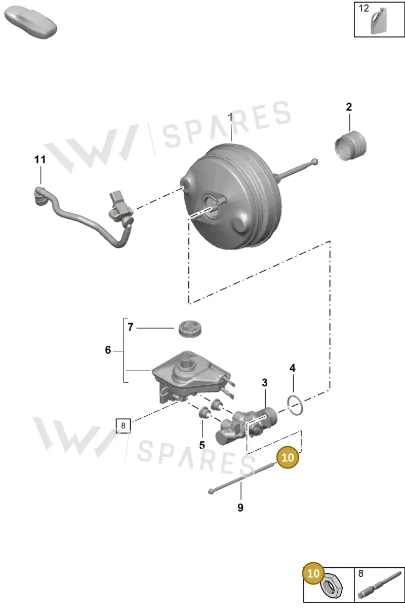 97035592500 — Porsche Boxster Spyder (2019-2020) diagram p55604000, position 10