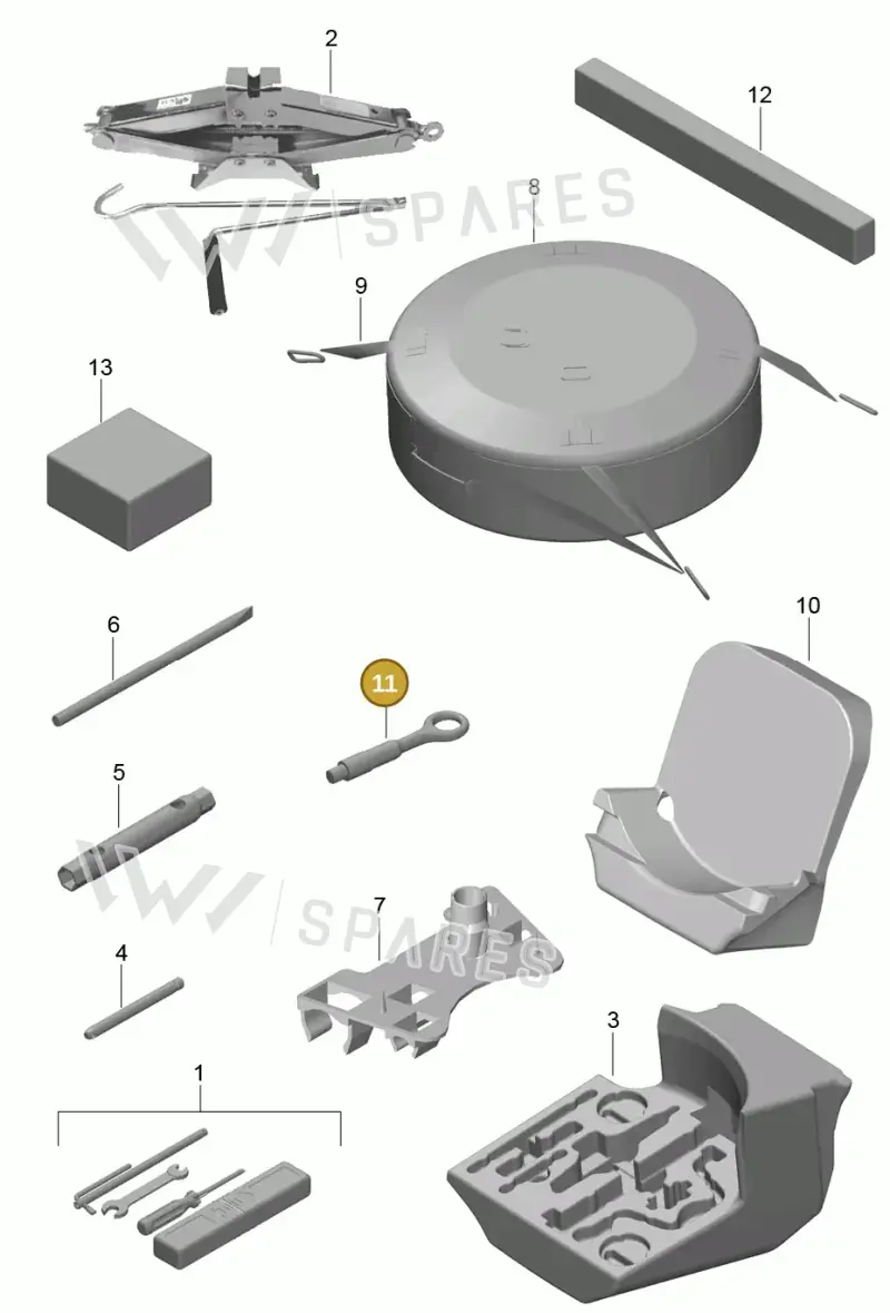 97072155101 — Porsche Boxster Spyder (2015-2016) diagram p46001000, position 11