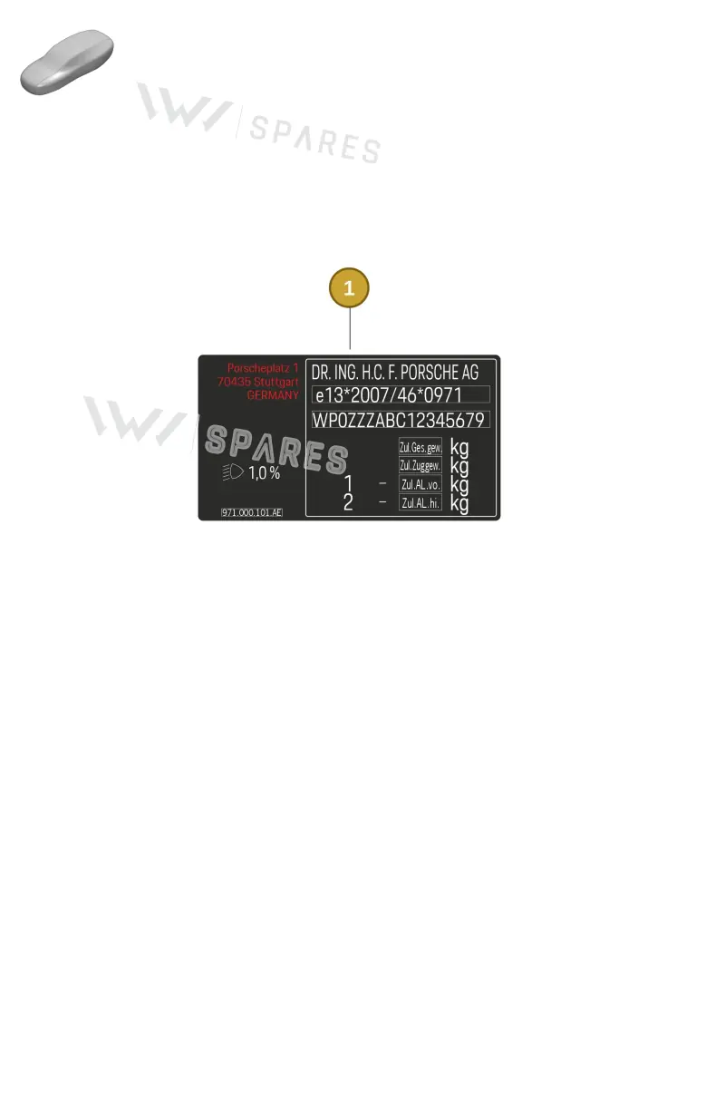 971000101JH — Porsche Panamera (2020-2023) diagram p58001010, position 1
