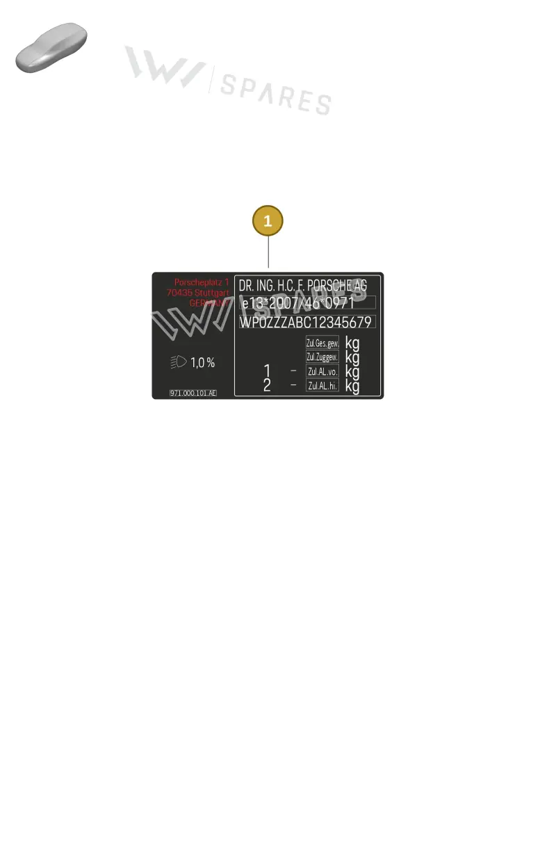 971000101JR — Porsche Panamera (2020-2023) diagram p58001010, position 1
