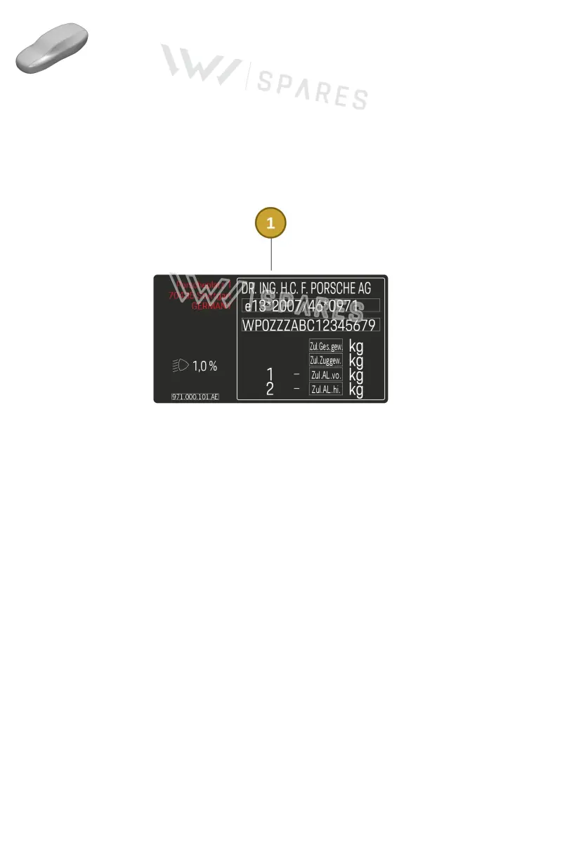 971000101LD — Porsche Panamera (2020-2023) diagram p58001010, position 1