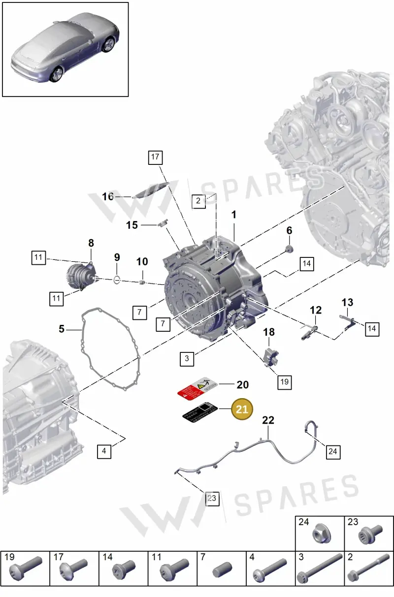 971010602 — Porsche Panamera (2016-2020) diagram p49901010, position 21