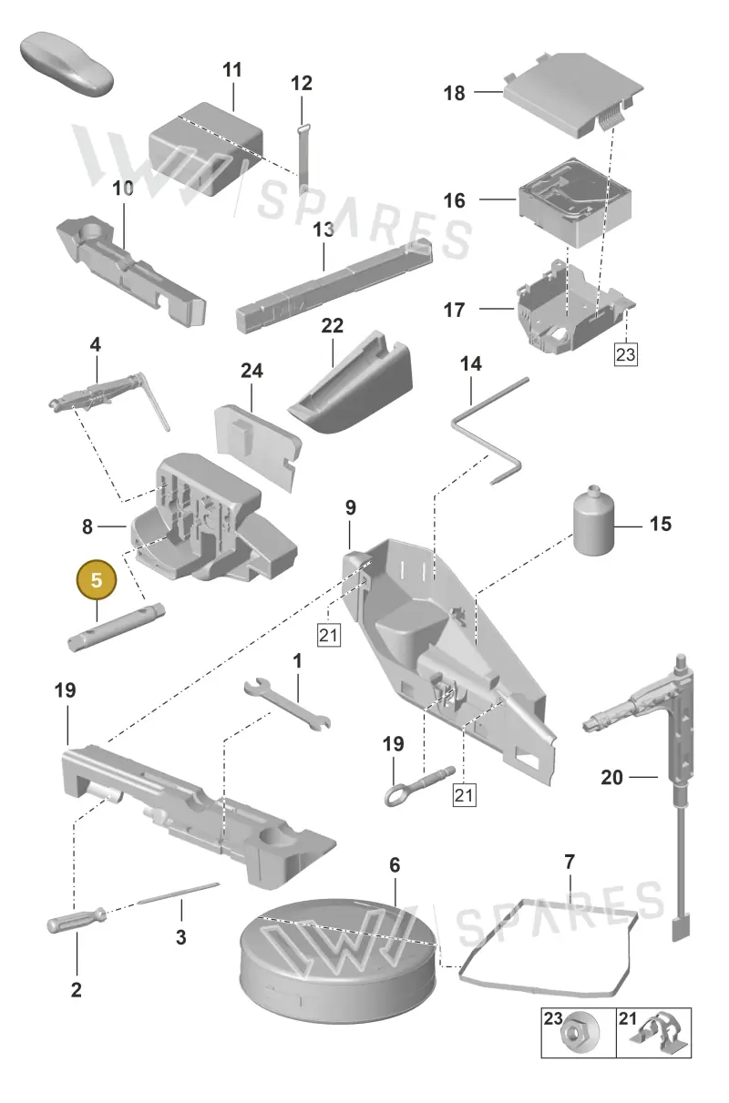 971012219A — Porsche 911 (2018-2024) diagram p53001000, position 5