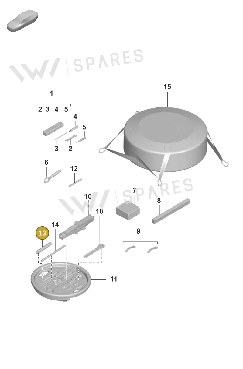 971012219A — Porsche Taycan Sport Turismo (2019-2024) diagram p56001000, position 13