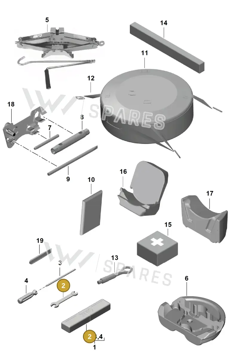 971012383 — Porsche Cayman GT4 (2019-) diagram p55001000, position 2