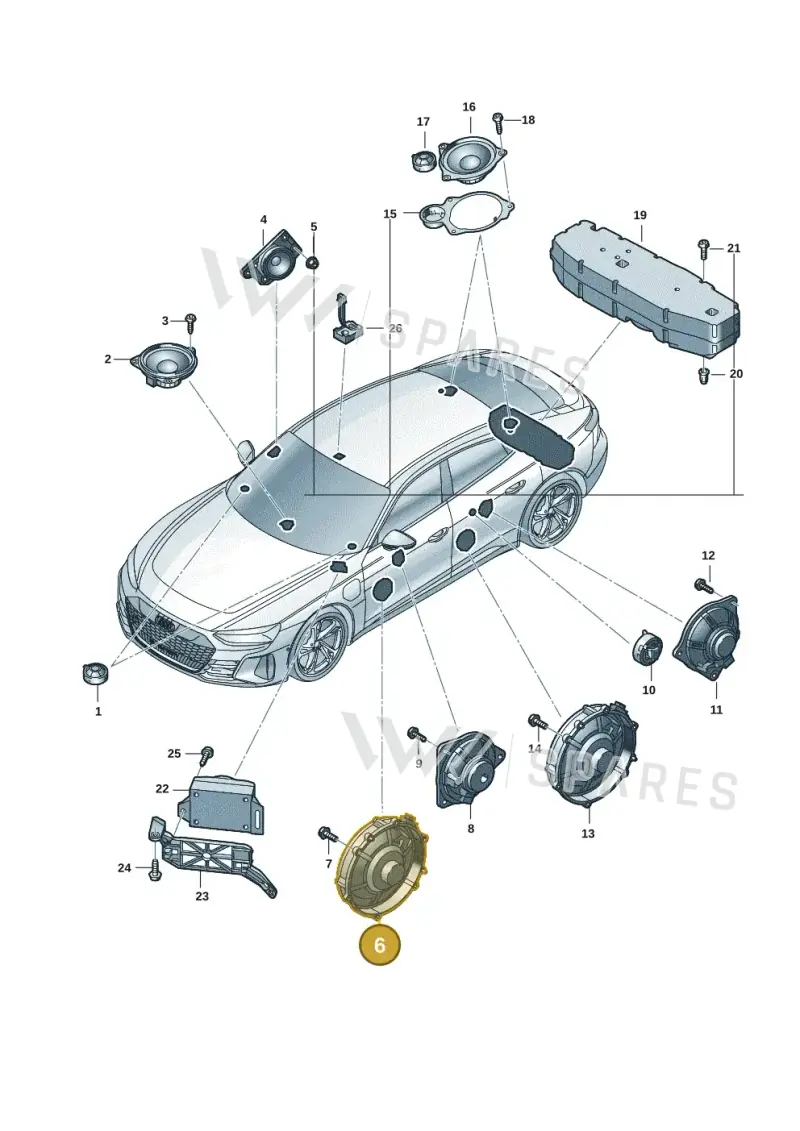 971035454G — Audi RS e-tron GT (2020-2025) diagram 4j1035350, position 6