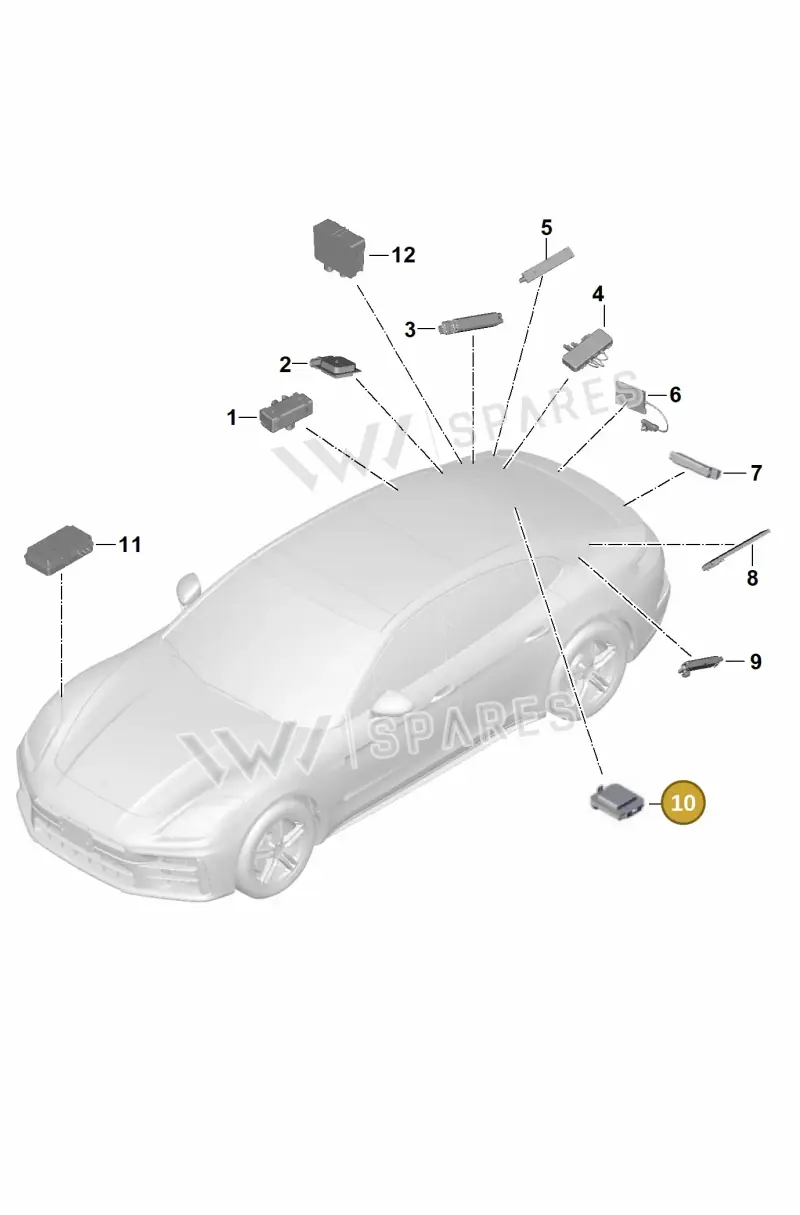 971035507A — Porsche Panamera (2023-) diagram p62911300, position 10
