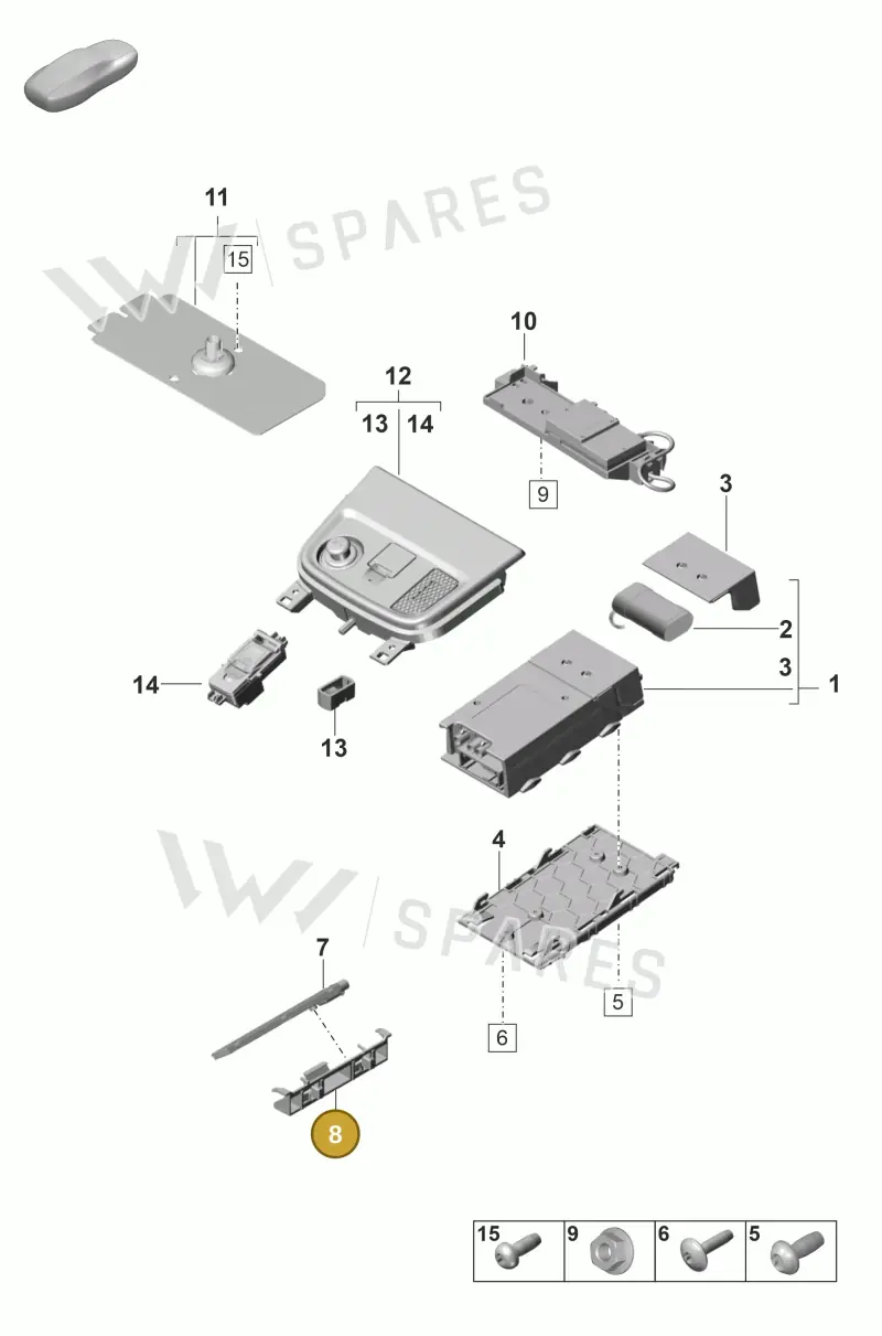 971035525 — Porsche Panamera (2020-2023) diagram p58911024, position 8